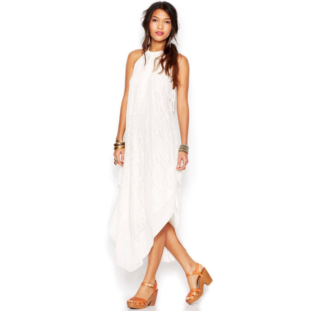 Free people off white lace Flowy dress
